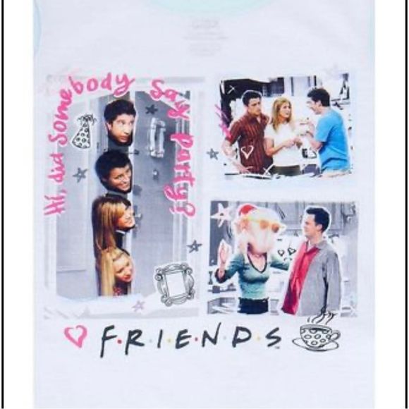 Friends TV Show Little Girl’s 2 Piece Long Sleeves Pajama Set Size 4/5 Ross Moni - Picture 4 of 9